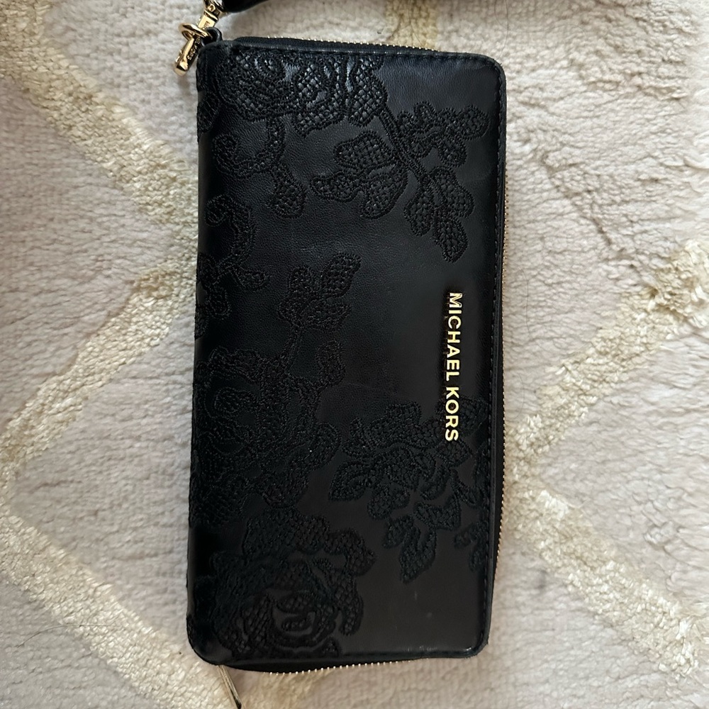Michael Kors black wallet/clutch